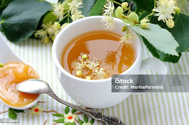 Linden Tea Stock Photo - Download Image Now - Branch - Plant Part, Cup, Drink
