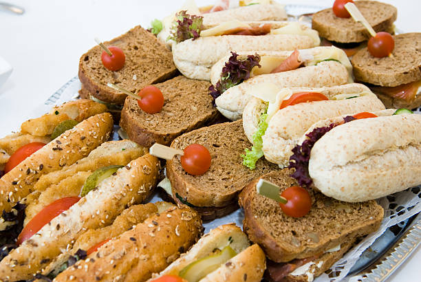 sandwiches stock photo