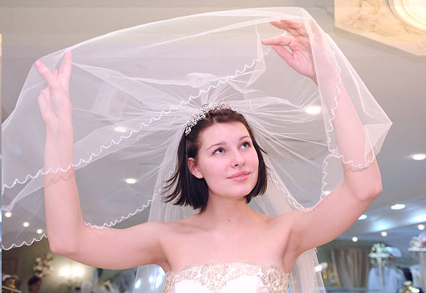 No salão de Casamento - fotografia de stock