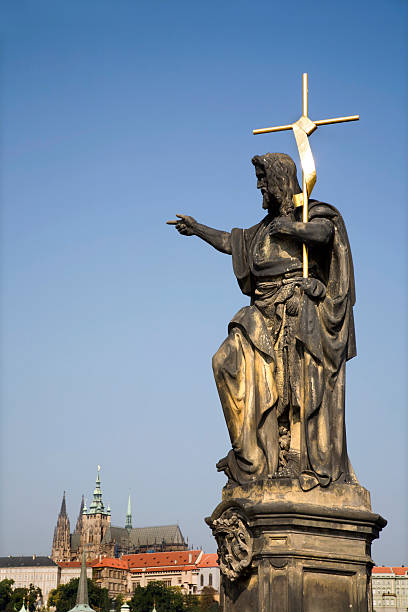 istock Prague - st. John the Baptist from Charles bridge 152140662