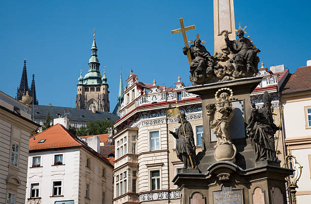 istock Prague - baroque column of Holy Trinity 152140827