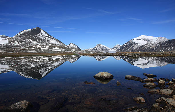 istock Mountain lake as the mountains reflect in the water 152140948