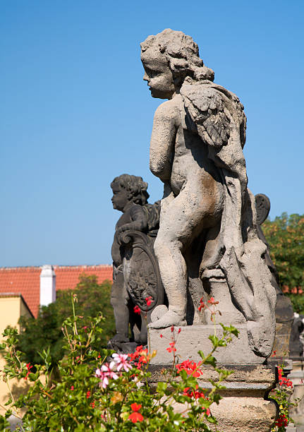 istock Prague - baroque angel by Loreto church 152141089