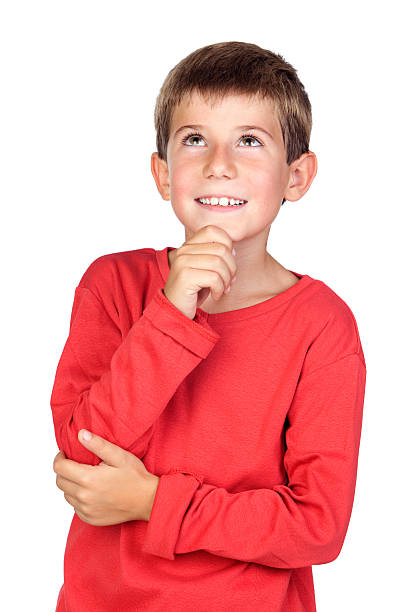 istock Pensive child with blond hair 152141134