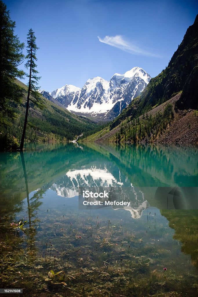 Mountain lake Amazing view at the mountain lake At The Edge Of Stock Photo