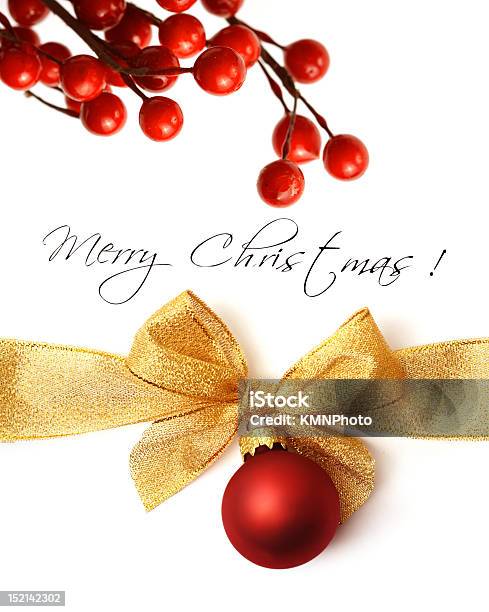 Foto de Cartão De Natal e mais fotos de stock de Bola de Árvore de Natal - Bola de Árvore de Natal, Cartão de Felicitação, Cartão de Natal