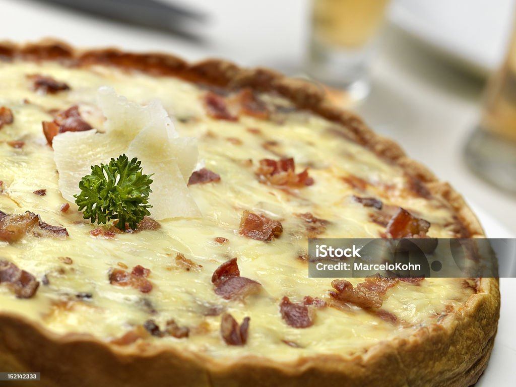 Quiche Lorraine Bacon Stock Photo