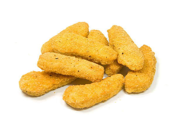 Pile of Chicken Tenders Isolated