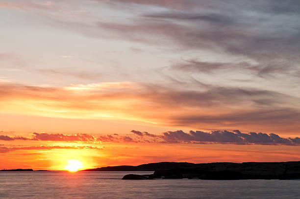 Pôr-do-sol - fotografia de stock