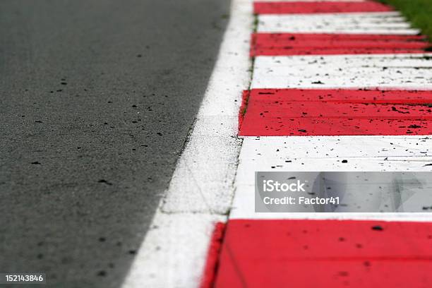 Race Track Kerb With Rubber Debris Stock Photo - Download Image Now - Silverstone, Sports Track, Motor Racing Track