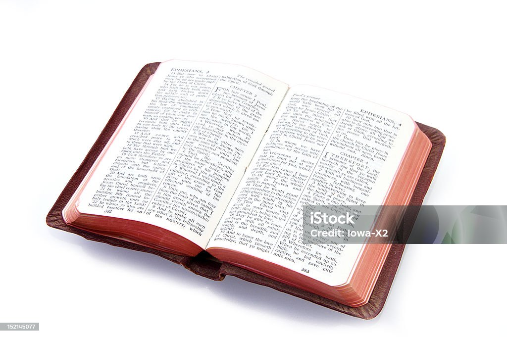 Pocket Bible on a white Pocket Bible on a white background with copy space Bible Stock Photo