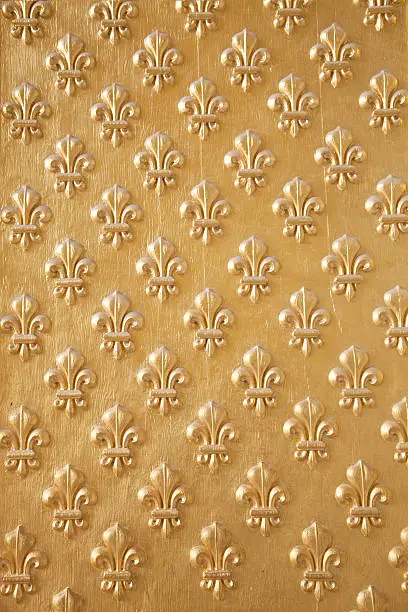 Photo of Gilded Fleur de lys pattern