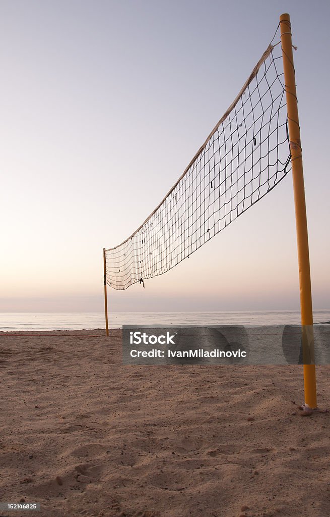 Alba sul campo Beachvolley - Foto stock royalty-free di Beach volley