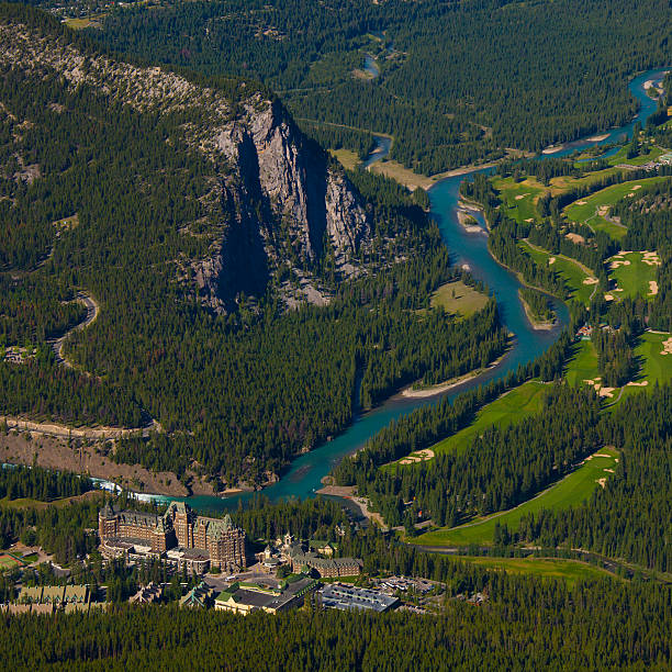 istock Bird's eye view of Banff 152147015