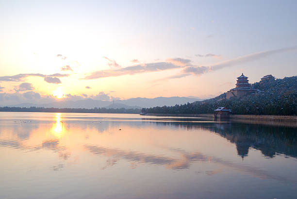 tower of 향수 (foxiang ge) 이화원 - awe summer palace china beijing 뉴스 사진 이미지