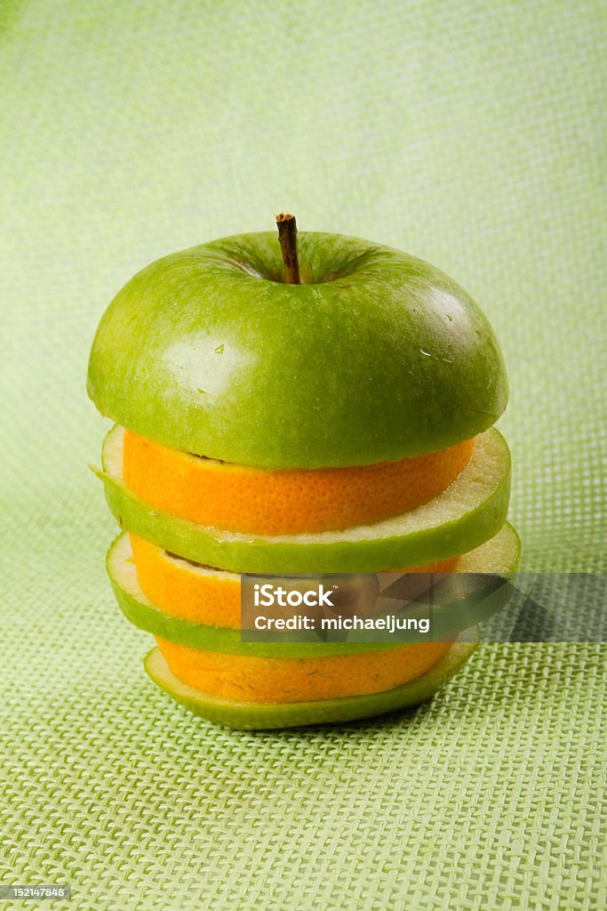 Maçã e laranja - Foto de stock de Alimentação Saudável royalty-free