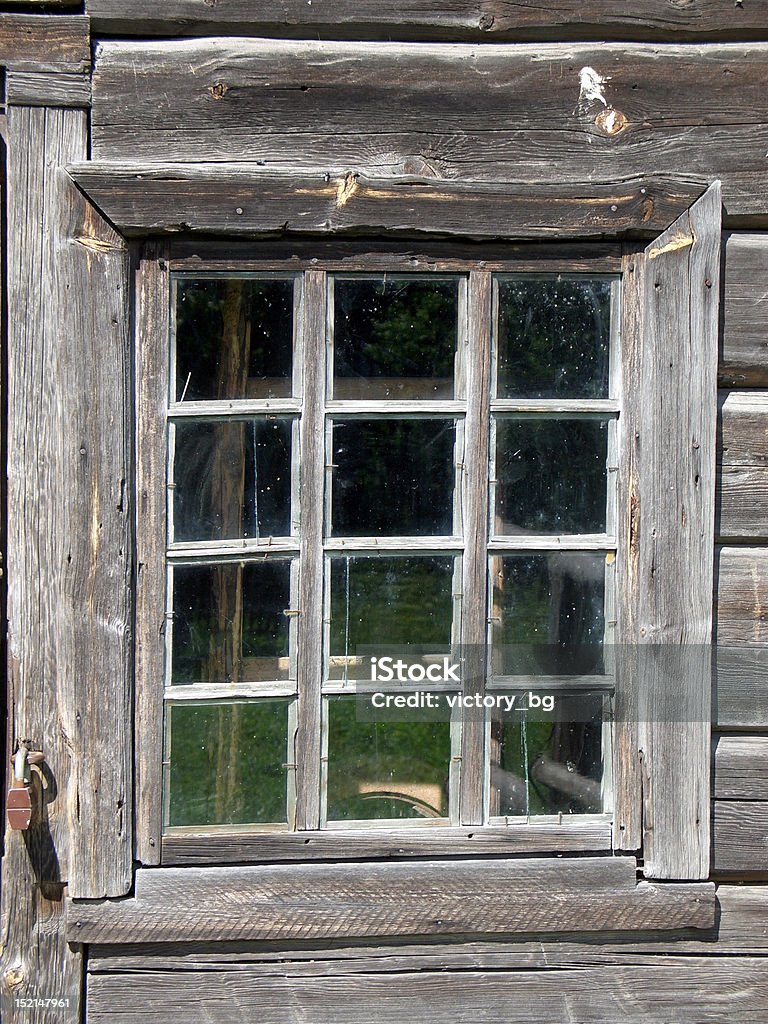 old wooden house window window of an old wooden house Ancient Stock Photo