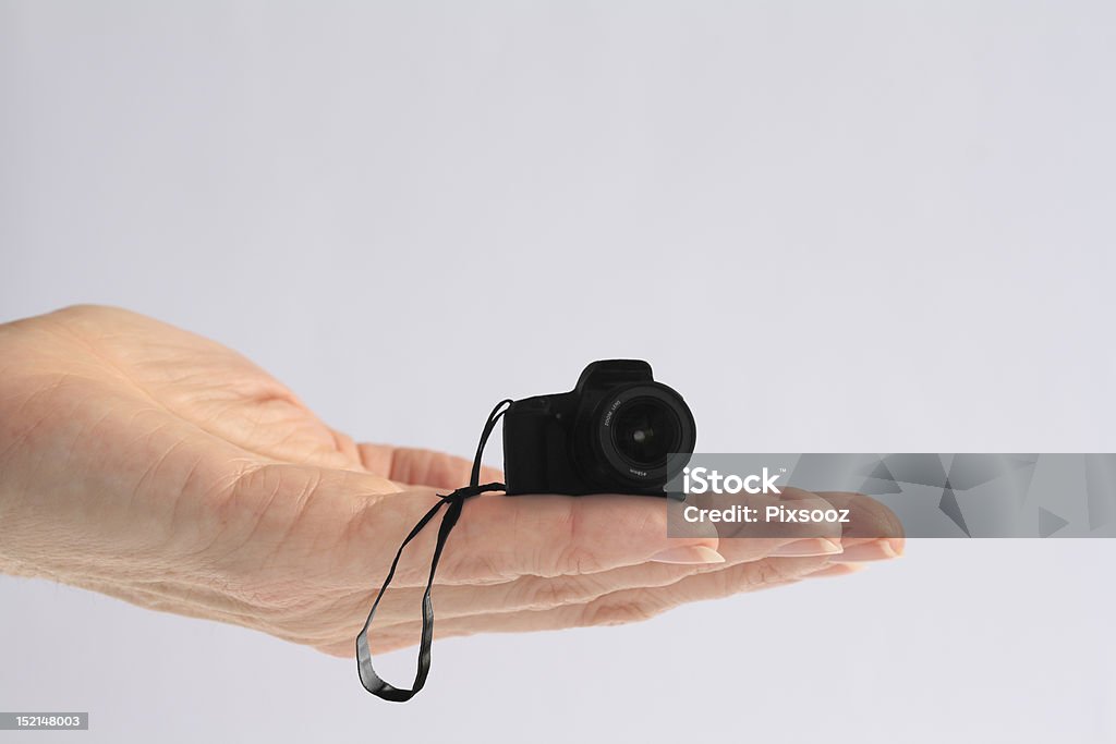 Smart Camera Hand Tiny Camera In Hand Stock Photo - Download Image Now - Camera ...
