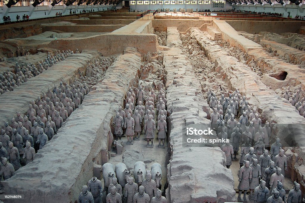 Armée en terre cuite de Xi'an - Photo de Armée de terre libre de droits