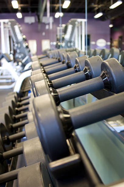 istock Rack of Weights at a Gym 152148554