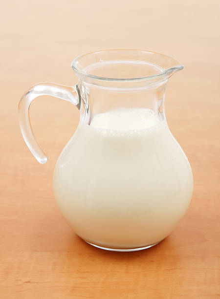 istock Glass jug full of milk 152148571