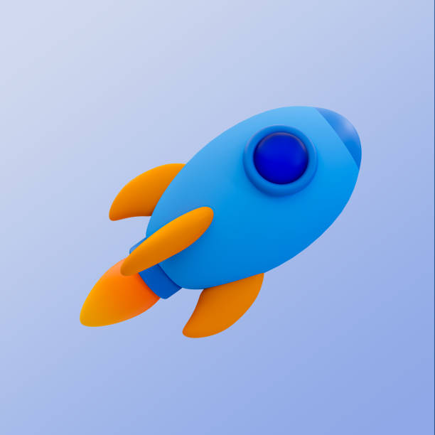 istock 3d minimal mission started. business start-up concept. rocket launching. 3d illustration. 1521488768
