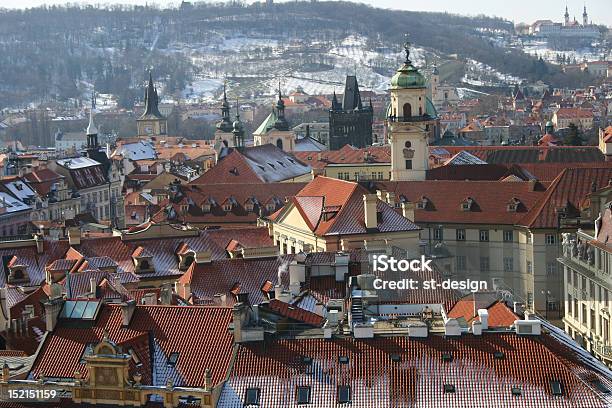 Photo libre de droit de Vue Panoramique Sur Prague En République Tchèque banque d'images et plus d'images libres de droit de Architecture - Architecture, Art, Art et Artisanat