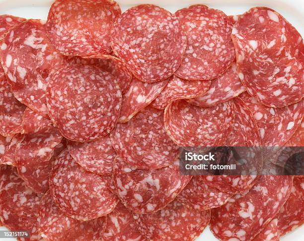 Gemischte Salami Stockfoto und mehr Bilder von Behälter - Behälter, Fleisch, Fotografie