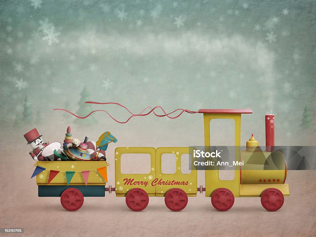 Tren de Navidad - Ilustración de stock de Navidad libre de derechos