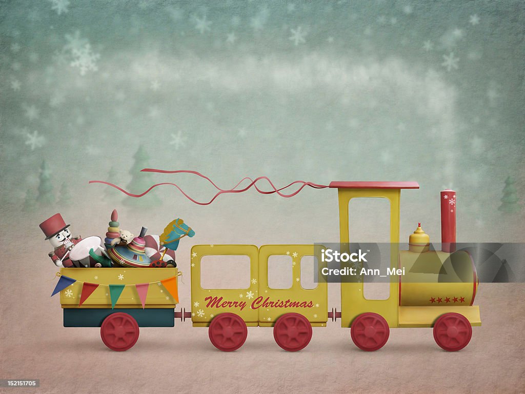 Trem de Natal - Royalty-free Natal Ilustração de stock