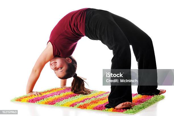 Backbender Stock Photo - Download Image Now - 10-11 Years, Agility, Back