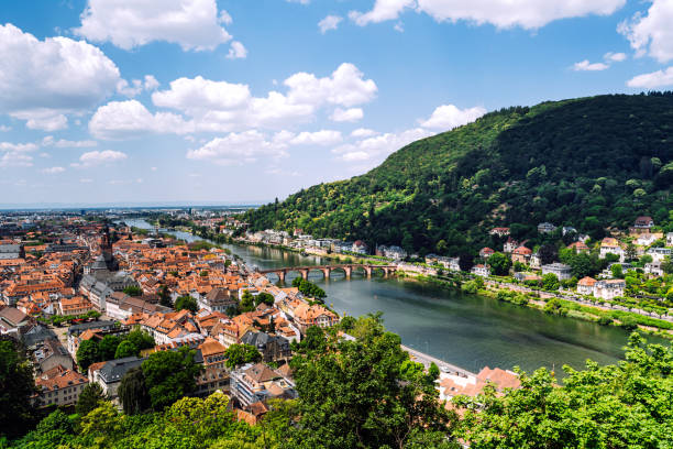 istock beautiful Heidelberg and Necker River Valley with Forest Hills 1521554736