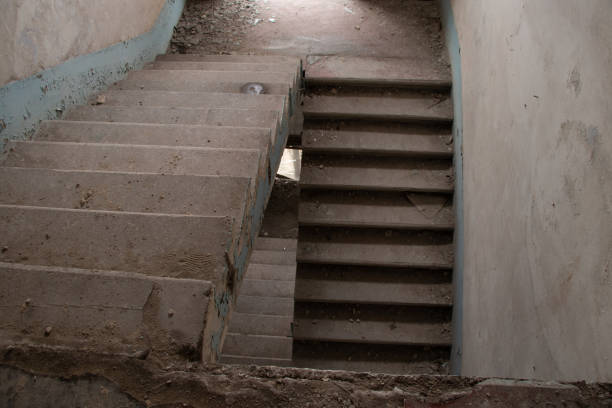 istock old abandoned unfinished building with stairs, house 1521558347