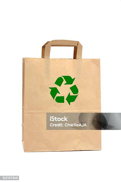 Bolsa De Reciclado Foto de stock y más banco de imágenes de Basura - Basura, Blanco - Color, Bolsa - Objeto fabricado
