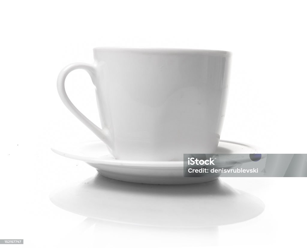 Perfect white coffee cup Breakfast Stock Photo