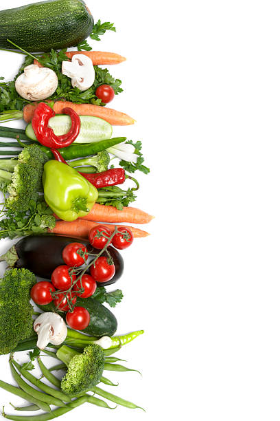 low-calorie vegetables stock photo