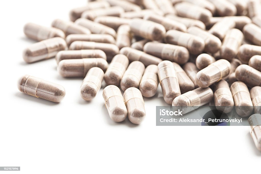 Pilules médicinale tout un tas - Photo de Antibiotique libre de droits
