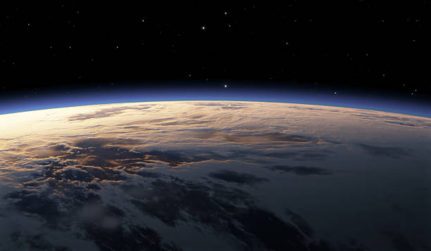 istock Earth from space, sunset or sunrise 1521580627