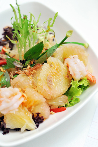 Thailand style pomelo and shrimp salad