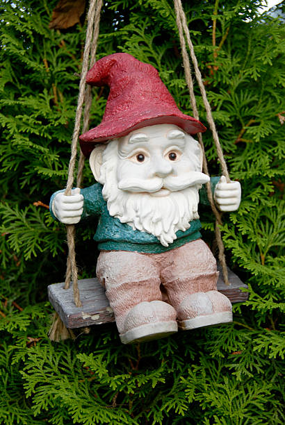 Garden Gnome stock photo