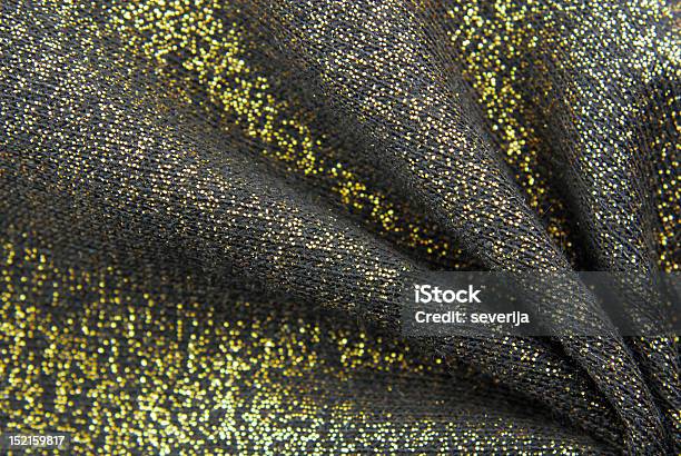 Tecido De Textura Dourada - Fotografias de stock e mais imagens de Amarelo - Amarelo, Amarrotado, Cetim