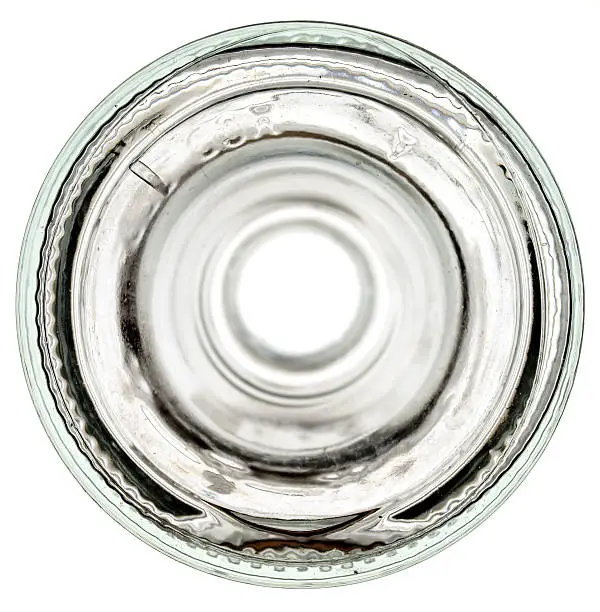 Photo of Bottom of a glass bottle