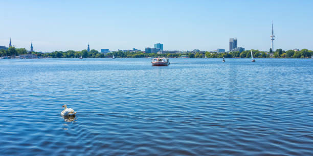 istock Hamburg, Alster lake panorama 1521619446