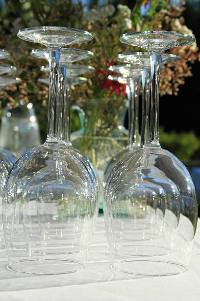 istock Line of wine glasses 152162059
