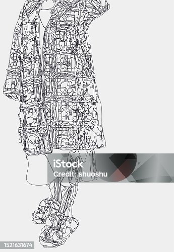 istock line drawing style female in a dress 1521631674