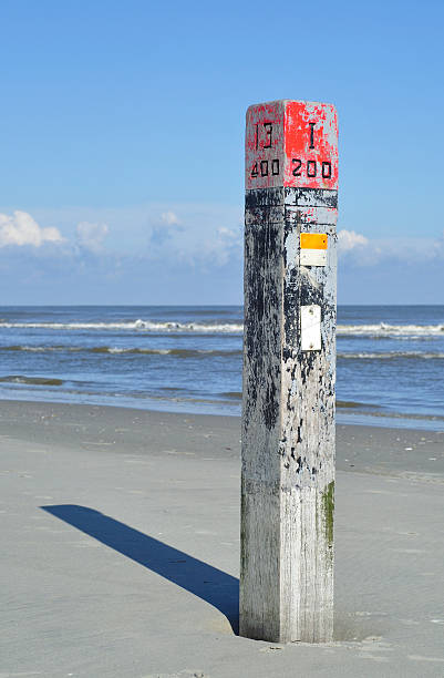 istock Beach marker 13 at Ameland 152163242