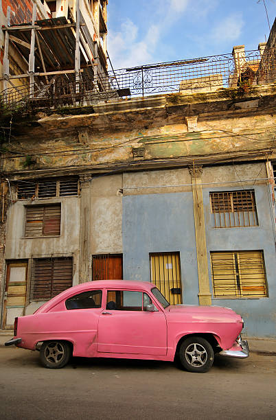 istock Old havana facade and vintage car 152166111