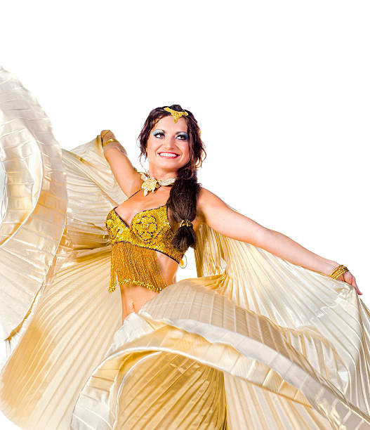 istock Belly Dancer with golden wings 152167365