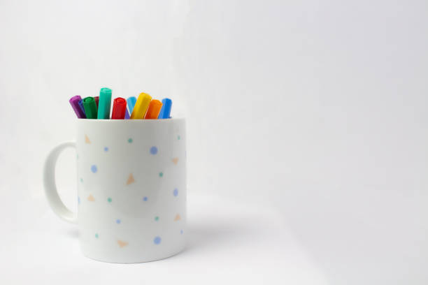 Color pens isolated