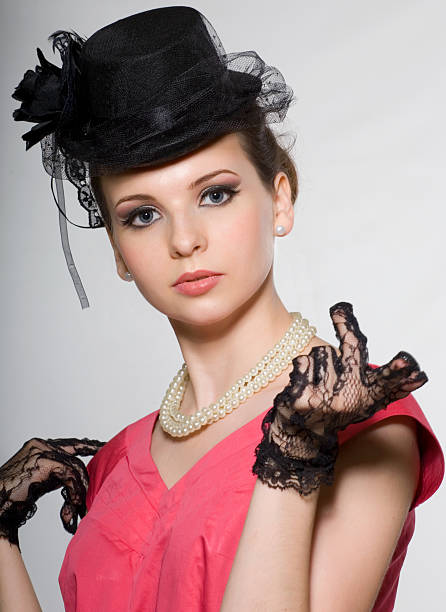 istock Portrait of lady in hat 152169096